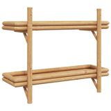 Wall Shelf with Shelf Wall-mounted Brown 75 x 26 x 60 cm Bamboo 4107161