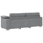 Sofa Set with Cushion 3 pcs Grey 219 x 77 x 82 cm Fabric 3324658