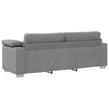 Sofa Set with Cushion 3 pcs Grey 219 x 77 x 82 cm Fabric 3324658