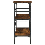 Console Table Smoked Oak 100x32x75 cm Engineered Wood 839050