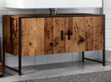 Bathroom Sink Cabinet Old Wood 80x33x60 cm Engineered Wood 857704