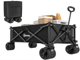 Folding Garden Trolley, Outdoor Wagon Cart with Carry Bag, for Beach, Camping, Festival, 120KG T3398P377574