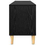 TV Cabinet Black Oak 150 x 30 x 45 cm Engineered Wood 879482
