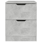 Bedside Cabinet Concrete Grey 40x40x50 cm Engineered Wood 326731
