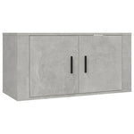 2 Piece TV Cabinet Set Concrete Grey Engineered Wood 3188410