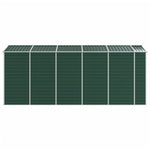Garden Shed Green 191x470x198 cm Galvanised Steel 3188235