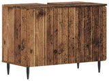 2 Piece Bathroom Cabinet Set ZWOLLE Old Wood Engineered Wood 3418006