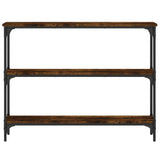 Console Table Smoked Oak 100x22.5x75 cm Engineered Wood 834027