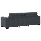 Sofa Set with Cushion 3 pcs Grey 221 x 78 x 80 cm Velvet 3324640