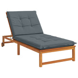 Sunlounger Cushion GEMERT 100% Polyester Blue 190 x 80 x 9 cm 947432
