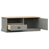 TV Cabinet VIGO Grey 106x40x40 cm Solid Wood Pine 353177