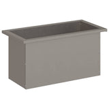 Garden Planter with LED Rusty 30 x 60 x 30 cm Weathering Steel 8008096