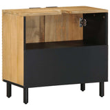 Bathroom Sink Cabinet Brown 62x33x58 cm Solid Wood Mango 4017739