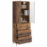 Cabinet Set 2 pcs Old Wood 66 x 34.5 x 90 cm Engineered Wood 3416887