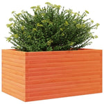 Garden Planter Wax Brown 90x60x46 cm Solid Wood Pine 3282456