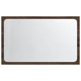 ZNTS LED Bathroom Mirror Brown Oak 60x8.5x38 cm Engineered Wood 834929