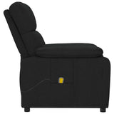 Massage Chair Black Fabric 289674