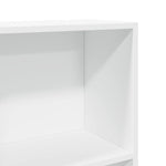 ZNTS Bookcase White 40x24x176 cm Engineered Wood 857792