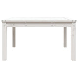 Garden Table White 82.5x82.5x45 cm Solid Wood Pine 824121