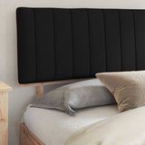 Bed Frame with Upholstered Headboard Black 200 x 200 cm 3398096