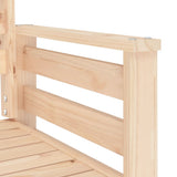 Garden Bench with Table 2-Seater Solid Wood Pine 825156