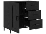 Sideboard Black oak 69.5 x 34 x 90 cm Engineered wood 881629