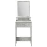 ZNTS Dressing Table with Drawers, Concrete Grey, 50x41x140 cm 865130