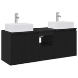 Bathroom Cabinet Set 3 pcs Black 49.5 x 41 x 62.5 cm 3405648