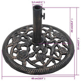 Umbrella Base Bronze Cast iron 48 cm diameter Umbrella Base 47861