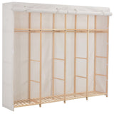 Wardrobe White 200x40x170 cm Fabric 248200
