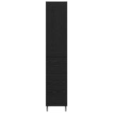 Highboard Black Oak 34.5 x 34 x 180 cm Engineered Wood 3416234