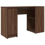 Desk Brown Oak 120x42x76 cm Engineered Wood 861820