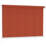 Outdoor Roller Blind 220x140 cm Terracotta HDPE 312791