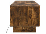 LED TV Cabinet Smoked Oak Engineered Wood 896030