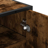 Shoe Rack Smoked Oak 48x38x97.5 cm Engineered Wood 849201