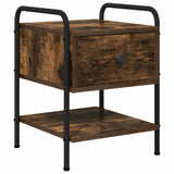Bedside Cabinet Smoked Oak 35 x 36.5 x 47 cm Engineered Wood 8007663