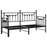 Daybed Frame Black 75 x 190 cm Steel 42002663