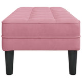 Bench with Cushion Pink 113 x 57 x 39 cm Velvet 42001951