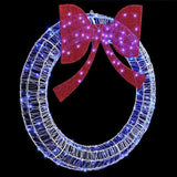 Wreath with 150 LEDs Blue 120 cm Acrylic 42019131