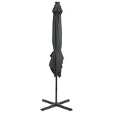 Cantilever Garden Parasol Anthracite Polyester fabric, aluminium pole 312322