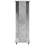 Wardrobe with Wheels Concrete Grey 102x38x110 cm Engineered Wood 848034