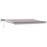 Manual Retractable Awning with LEDs 4.5 x 3 m 3419489