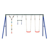 Outdoor Swing Set with Swings. Trapeze. Disc Swing 3283626