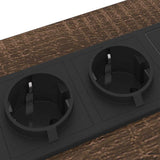 Bedside Cabinet 2 pcs Brown Oak 42 x 41 x 61 cm Engineered Wood 859489