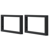 Basin Shelf Wall Mounted Steel and Solid Wood Oak 3302601