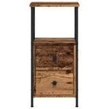 Bedside Cabinets 2 pcs Old Wood 34x35.5x70 cm Engineered Wood 857251