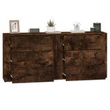 Sideboards 2 pcs Smoked Oak Engineered Wood 3185412