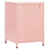 Nightstands 2 pcs Pink 35x35x51 cm Steel 3095218