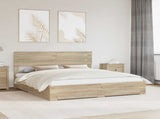 Bed Frame with Drawer with Headboard Manual Engineered Wood 3411610