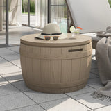 3-in-1 Garden Storage Box Light Brown Polypropylene 364162